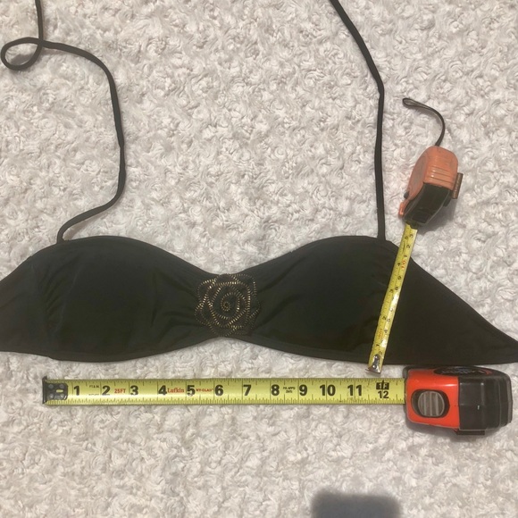 Gold Zipper detail 🖤 Bandeau bikini top 🖤 - Picture 5 of 6